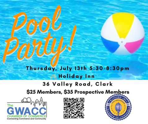 GWACC, Cranford Chamber of Commerce, Clark Business Alliance and Irish  Business Association Summer Pool Party Hosted By Holiday Inn in Clark –  GWACCNJ